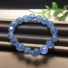 11*10mm Natural Blue Aquamarine Crystal Gemstone  Beads Bracelet AAAAA picture