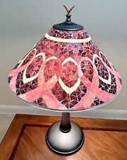 Colour Creations Pink Ribbon Timeless Serenity Tiffany Style Lamp Model#RTGTCIPM picture