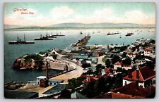 Vintage Rosia Bay Gibraltar Postcard Ships Unposted #2032 picture