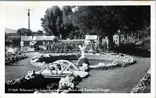 c1940s RPPC Petersen Rock Garden Bend Redmond Oregon photo postcard A338 picture