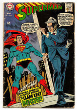Superman Vol 1 #209 Silver Age Superhero Vintage DC Comic 1968 Fine (Curt Swan) picture
