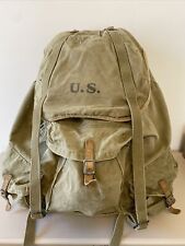 WW2 WWII US Army Military Mountain Rucksack Backpack w/ Frame Hinson MFG 1942 picture
