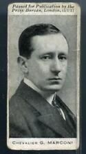 NOTABILITIES  22/25~1917 G. MARCONI IMPERIAL TOBACCO CARD 5A MARC picture