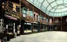 Bridgeport Connecticut Arcade Shops Vintage Postcard Interior picture