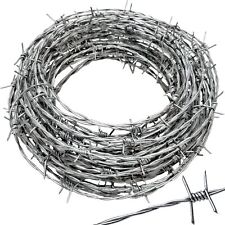 Real Barbed Wire 50Ft 18 Gauge - Great for Crafts Fences and Critter Deterrent picture