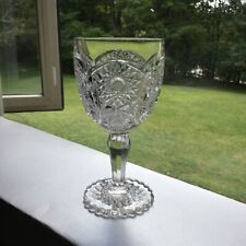 Antique Daisy/ Flower In Circle Goblet picture