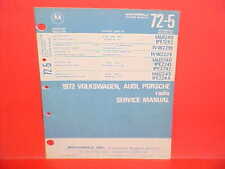 1972 VOLKSWAGEN PORSCHE 911 914 AUDI MOTOROLA AM/AM-FM/MPLX RADIO SERVICE MANUAL picture