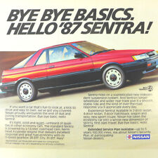 1987 Nissan Sentra Vintage Print Ad picture
