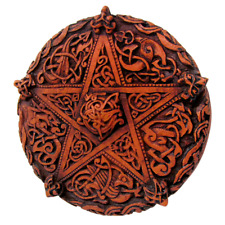 Small Celtic Knotwork Pentacle Plaque Dryad Design Wicca Wiccan Pagan Pentagram picture