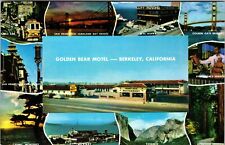 Berkeley CA-California, Golden Bear Motel, Outside, Vintage Postcard picture
