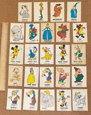 VINTAGE 1964 DISNEY WAX COATED TRADING CARDS REGINA SCANLENS LOT OF 24 VGC-EXC picture