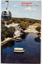 Aquarena San Marcos, Texas Aquarena Skyride above Aquarena Springs Postcard A7 picture