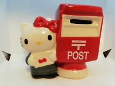 Hello Kitty Piggy Bank Japan Post Office Postbox Japan Retro Vintage 1976sDec picture