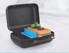 Tupperware At Lunch Box Divided Insert on-the-go Container Black  Blue insert  picture