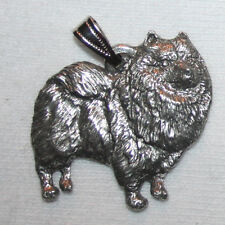 KEESHOND Dog Harris Fine Pewter Pendant Jewelry USA Made picture