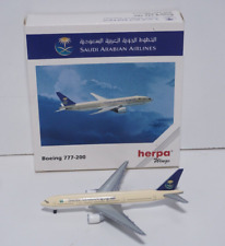 Herpa Wings 1:500 506373 SAUDI ARABIAN AIRLINES B777-200 Diecast Airplane Model picture