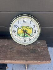 Vintage John Deere Wall Clock -works/tested picture