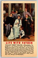 Postcard Life With Father, Walnut Street Theatre, Philadelphia PA Posted 1941 picture