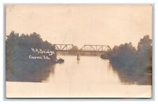 L&N Railroad Bridge in CARMI ILLINOIS RPPC Little Wabash River picture