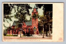 Portland ME-Maine, Williston Church, Religion, Antique Vintage Souvenir Postcard picture