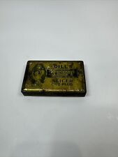 Vintage J.G. Dill's Best Sliced Cut Plug Yellow Tin Lidded Container Richmond VA picture