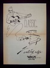 WBCN 104 FM Boston Radio Station Classic to Cutting Edge 1988 Poster Type Ad picture