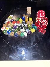 Vintage Lot Of Multi Colored Dice Die Variety of Sizes picture