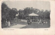 RAMSGATE KENT ENGLAND~ELLINGTON PARK-BANDSTAND~1903 JW&S POSTCARD picture
