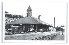 Postcard Athol, MA Steam Engine Train RR - Reproduction of 1917 photo N8 picture