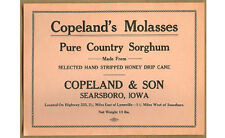 Copeland's Molasses Country Sorghum, Honey Drip Cane,SEARSBORO,Lynnville Iowa IA picture