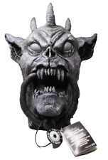 Gargoyle Demon Door Knocker Lights Sounds Large Gray Scary Hangable Halloween picture