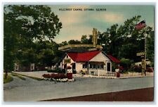 1948 Hillcrest Cabins Exterior Building Ottawa Illinois Vintage Antique Postcard picture