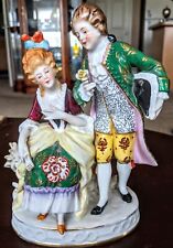 c1918  Sitzendorf Porcelain Figurine Courting Couple Lovers  8