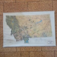 NEW SEALED Vintage 1977 Montana in 3-D Kistler Graphics Raised Relief Map 3D picture