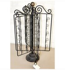 BEST Antique Postcard Stand Metal Wire Rack Rotating Cast Iron Store Display picture