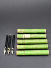 Lot of Vintage WRICO Lettering Pens And Original Wood Tubes Vintage/Collectible picture