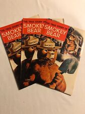 The True Story of Smokey Bear 1969 US FORESTRY SERVICE Lot of Three Promo Comics picture