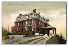 1907 Exterior View Children Home Building Bangor Maine Antique Vintage Postcard picture