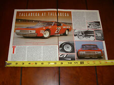 1969 FORD TALLADEGA NASCAR ORIGINAL 1988 ARTICLE picture