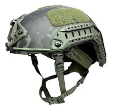 Multicam BLK / OD Super High Cut NIJ IIIA Maritime Ops Combat Ballistic Helmet picture