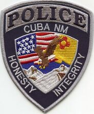 CUBA NEW MEXICO NM colorful POLICE PATCH picture