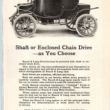 1911 Rauch & Lang Electrics Carriage Print Ad Exide Battery Luxury Closed Car 1J picture