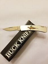 BUCK KNIFE - LOCKBACK #525 - STAINLESS STEEL HANDLES - 2 3/4