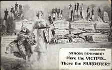Propaganda WWI Lusitania Victims & Other Atrocities by Kaiser Wilhelm Postcard picture