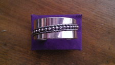Navajo Sterling Silver Wide Beaded Cuff by Ron Yazzie ~ 63.7 Grams picture