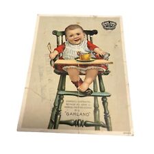1889 Antique Garland Stoves & Ranges Advertising Trade Card Baby In High Chair picture