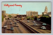 Hollywood, CA-California, Freeway, Civic Center Antique c1965 , Vintage Postcard picture