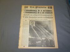 1938 FEB 10 LA PATRIE NEWSPAPER - FRENCH -L'ORDONNANCE #4 RETARDEE- FR 2067 picture
