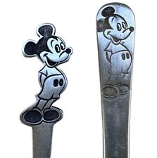 Bonny Walt Disney Stainless Youth Spoon & Knife Flatware Mickey Mouse 70s Japan picture