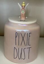 Rae Dunn Disney TINKER BELL Pink Iridescent Canister Cookie Jar #178 PIXIE DUST picture